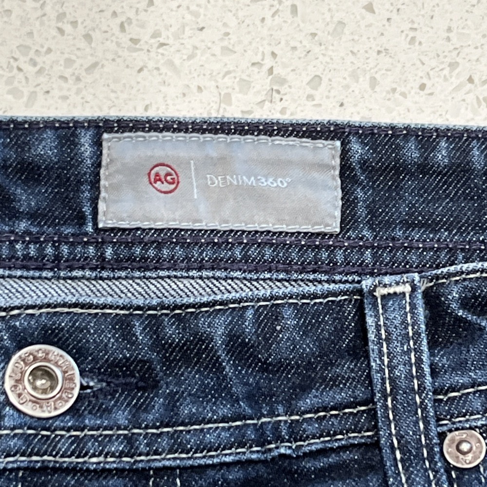AG Adriano Goldschmied Tellis Men's Modern Slim Blue Jeans 35/33 - Picture 2 of 10